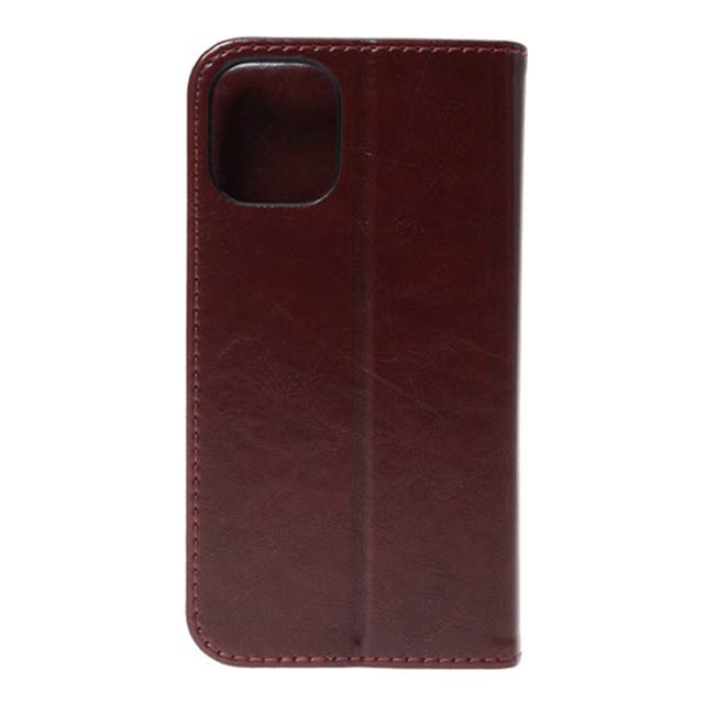 【iPhone12 mini ケース】Uncle Patch  PU Leather Book Type Case (BROWN)サブ画像