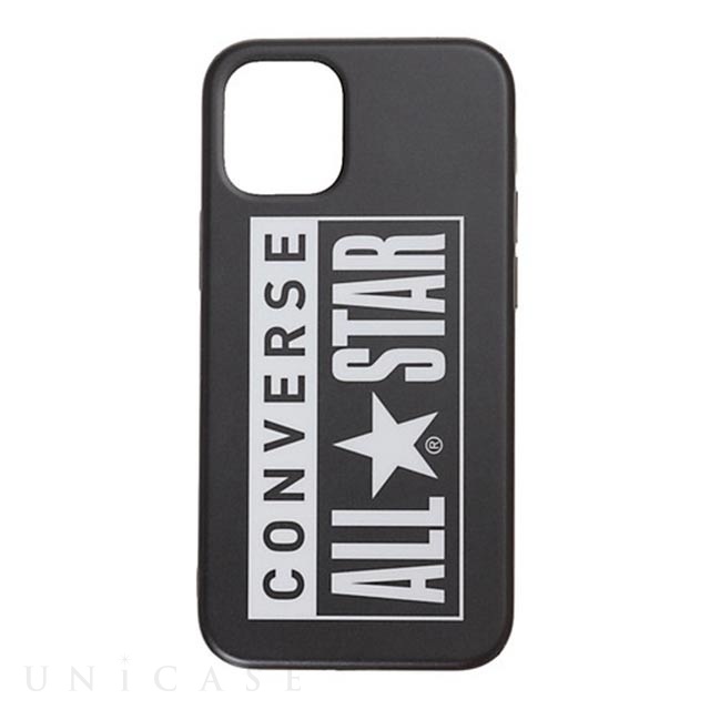 【iPhone12 mini ケース】Heel Patch Logo Hybrid IML Back Case (BLACK)