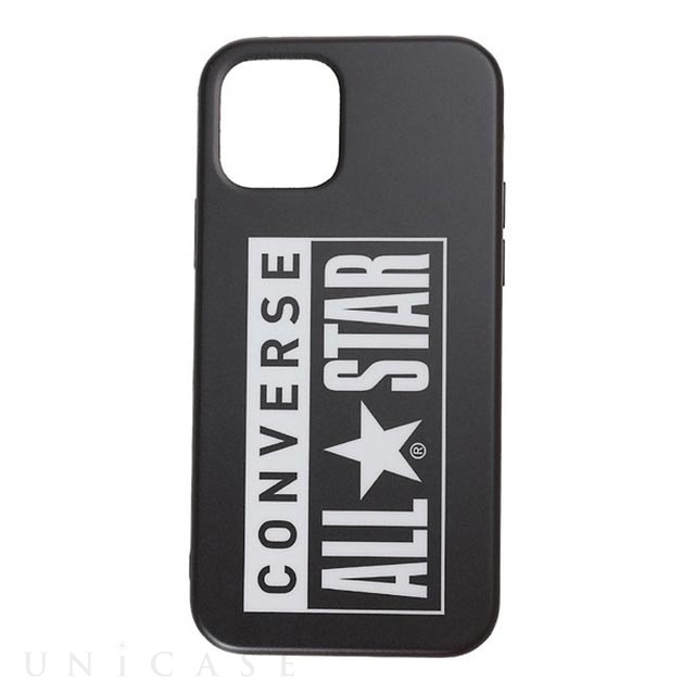 【iPhone12/12 Pro ケース】Heel Patch Logo Hybrid IML Back Case (BLACK)