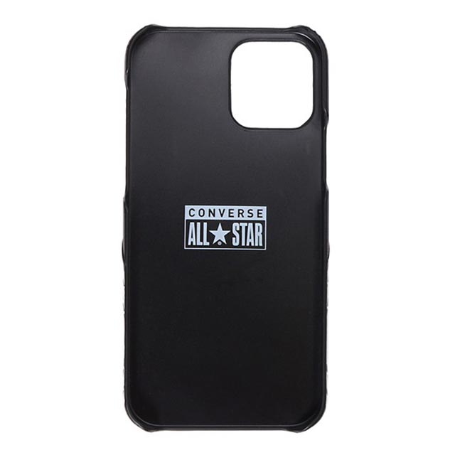 【iPhone12/12 Pro ケース】Big Circle Logo PU Leather Back Case カードポケット付き (BLACK)サブ画像