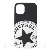 【iPhone12 mini ケース】Big Circle Logo PU Leather Back Case カードポケット付き (BLACK)