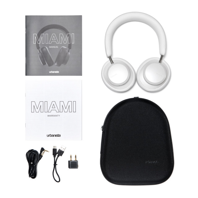 【ワイヤレスイヤホン】MIAMI Noise Cancelling Bluetooth HeedPhone (White Pearl)goods_nameサブ画像