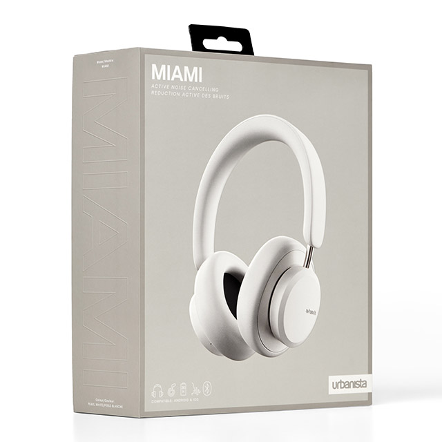 【ワイヤレスイヤホン】MIAMI Noise Cancelling Bluetooth HeedPhone (White Pearl)goods_nameサブ画像