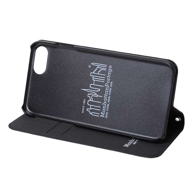 【iPhoneSE(第3/2世代)/8/7 ケース】CORDURA NYLON Book Type Case (BLACK)サブ画像