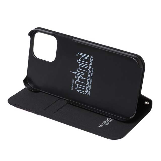 【iPhone12/12 Pro ケース】PU Leather Book Type Case (BLACK)goods_nameサブ画像