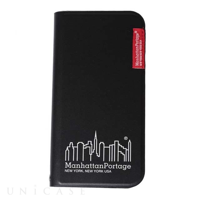 【iPhone12/12 Pro ケース】PU Leather Book Type Case (BLACK)