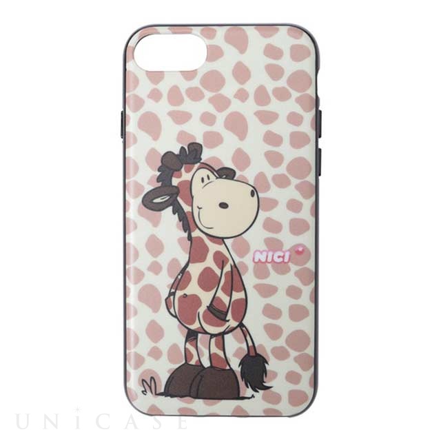 【iPhoneSE(第3/2世代)/8/7 ケース】Hybrid Back Case (ジラフ)