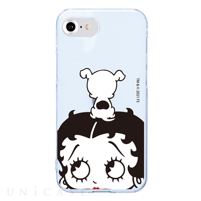 【iPhoneSE(第3/2世代)/8/7/6s/6 ケース】Betty Boop クリアケース (Head)