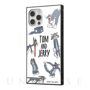 【iPhone12/12 Pro ケース】トムとジェリー/耐衝撃ハイブリッドケース KAKU (おかしなトム2)