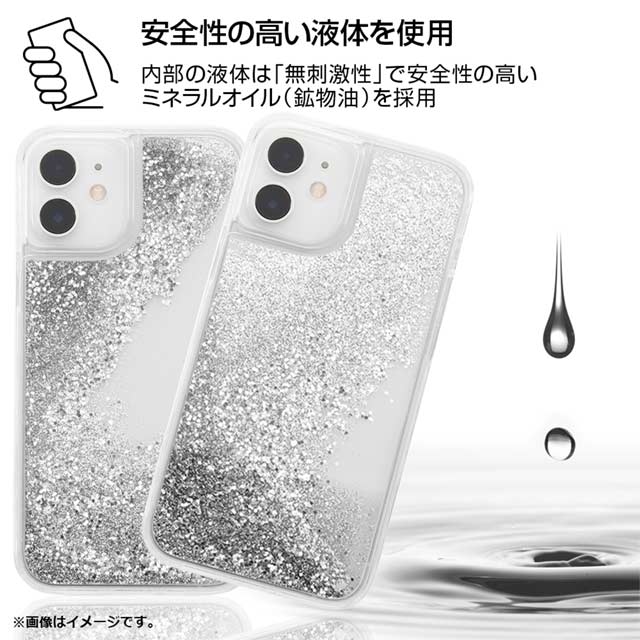 【iPhone12 mini ケース】バットマン/ラメ グリッターケース (バットマンロゴ)サブ画像