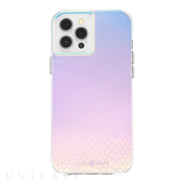 【iPhone12 Pro Max ケース】抗菌・耐衝撃ケース Iridescent Snake