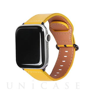 Apple Watch バンド 49/45/44/42mm】GENUINE LEATHER STRAP (ディープ