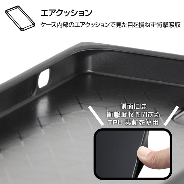 【iPhone12 mini ケース】リラックマ/耐衝撃ハイブリッドケース KAKU (黒電話)goods_nameサブ画像