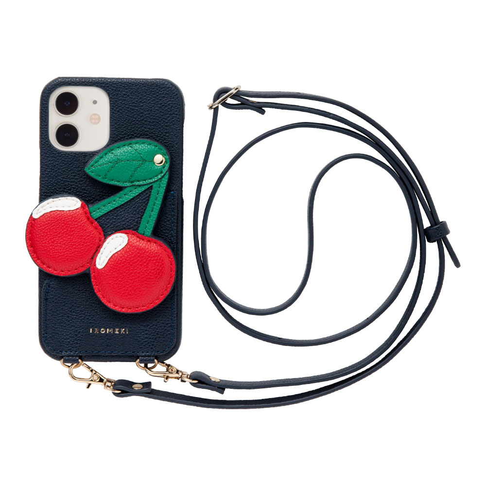 【iPhone12/12 Pro ケース】cherry case for iPhone12/12 Pro (navy)