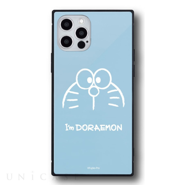 【iPhone12/12 Pro ケース】I’m Doraemon スクエアガラスケース (フェイス)