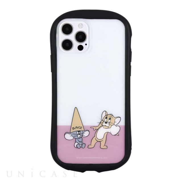 【iPhone12/12 Pro ケース】トムアンドジェリー (FUNNY ART series 2) ハイブリッドクリアケース (ピンク)