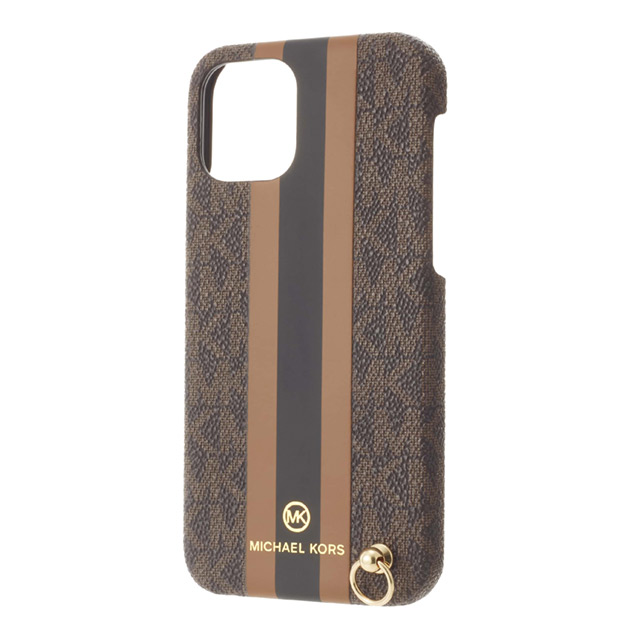 【iPhone12/12 Pro ケース】Slim Wrap Case Stripe with Hand Strap - MagSafe (Brown)サブ画像