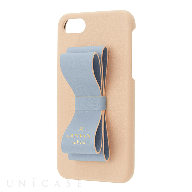 【iPhoneSE(第3/2世代)/8/7 ケース】Slim Wrap Case 2 Tone (Baby Blue × Beige)