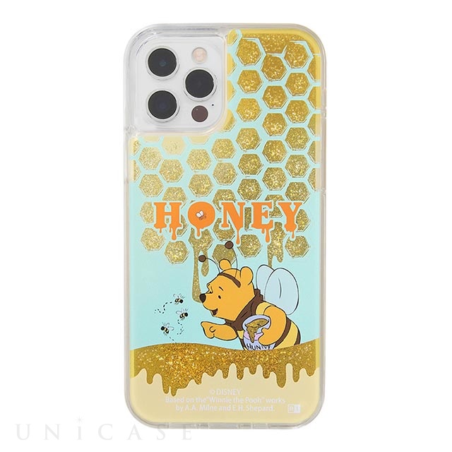 【iPhone12/12 Pro ケース】ディズニーキャラクター/ラメ グリッターケース (HONEY)