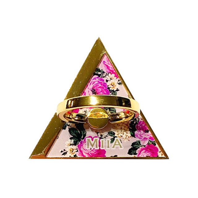 スマホリング MIIA Golden triangle (Beige Floral)サブ画像