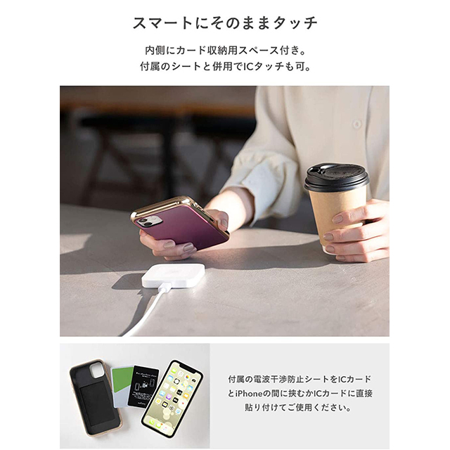 【iPhone12/12 Pro ケース】マットカラー耐衝撃ハードケース (フューシャパープル)goods_nameサブ画像