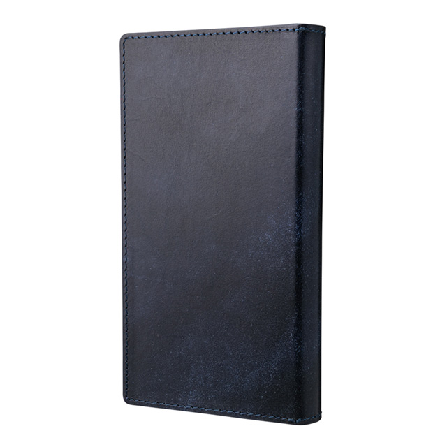 【マルチ スマホケース】”UNIVERSAL CASE” Museum-calf Leather Book Case (Small size) Navygoods_nameサブ画像
