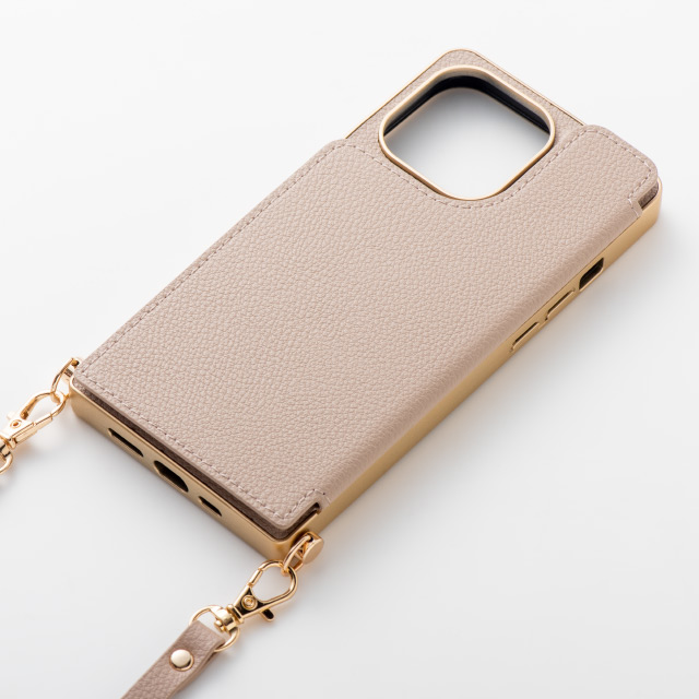 iPhone13 mini ケース】Cross Body Case for iPhone13 mini (beige 