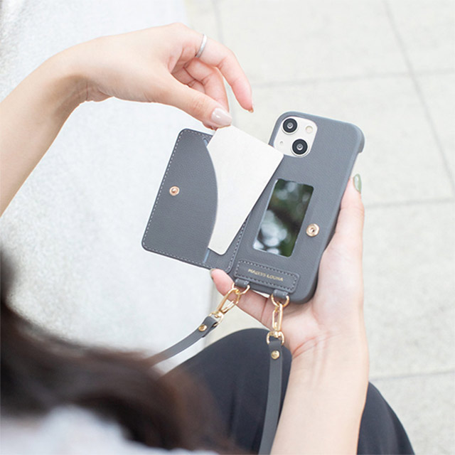 【iPhone13 mini/12 mini ケース】Clutch Ring Case for iPhone13 mini (beige)サブ画像