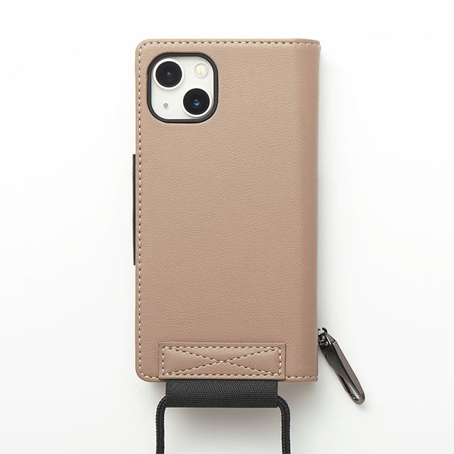 【iPhone13 ケース】Teshe light flip case for iPhone13 (taupe)サブ画像