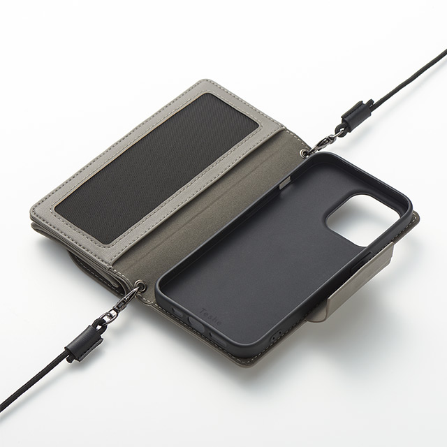 【iPhone13 ケース】Teshe basic flip case for iPhone13 (gray)goods_nameサブ画像