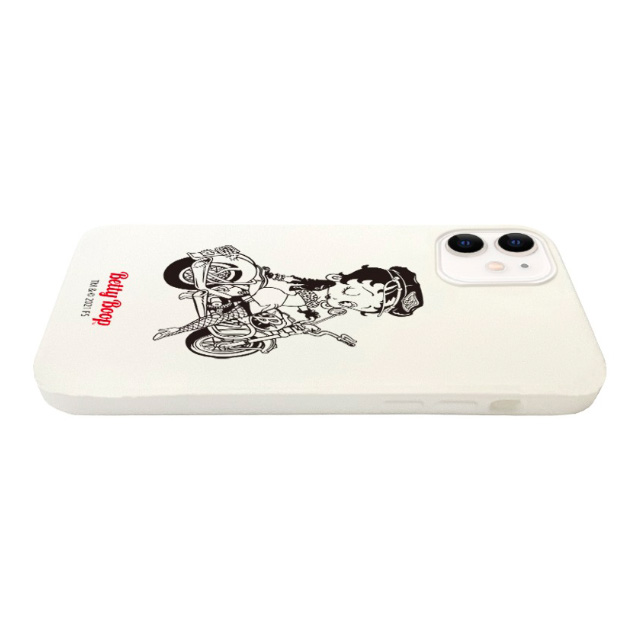 【iPhone12/12 Pro ケース】Betty Boop シリコンケース ホワイト (Black Bike)サブ画像