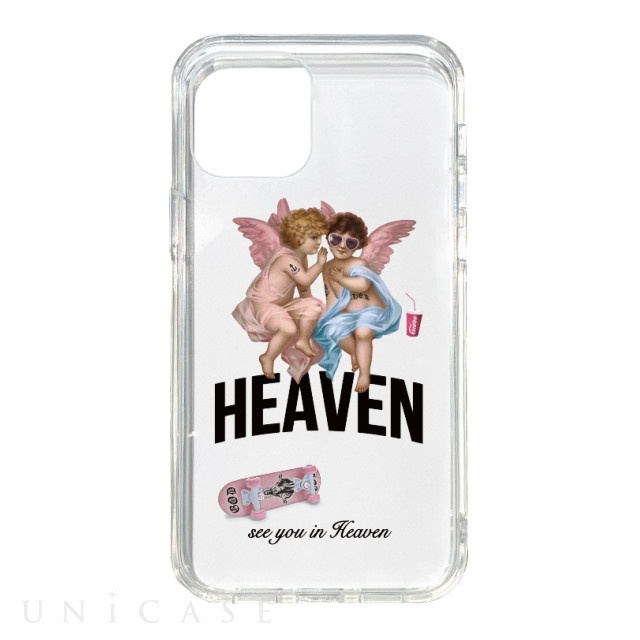 【iPhone12/12 Pro ケース】ハイブリットケース (HEAVEN BK)