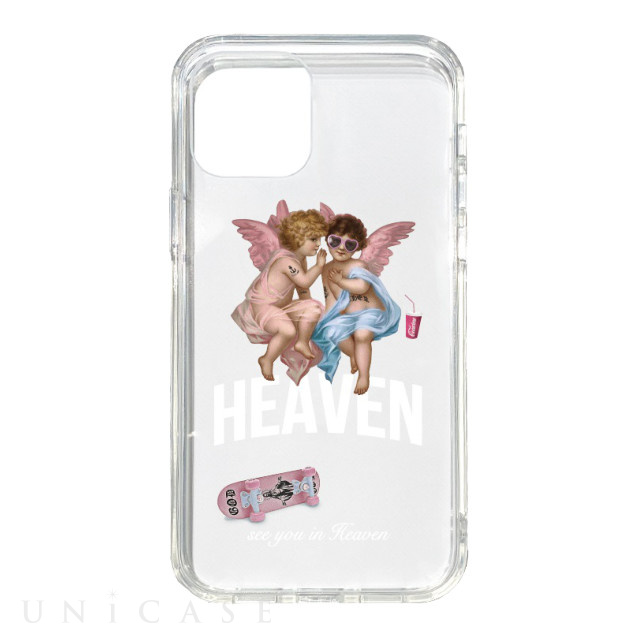 【iPhone12/12 Pro ケース】ハイブリットケース (HEAVEN WH)