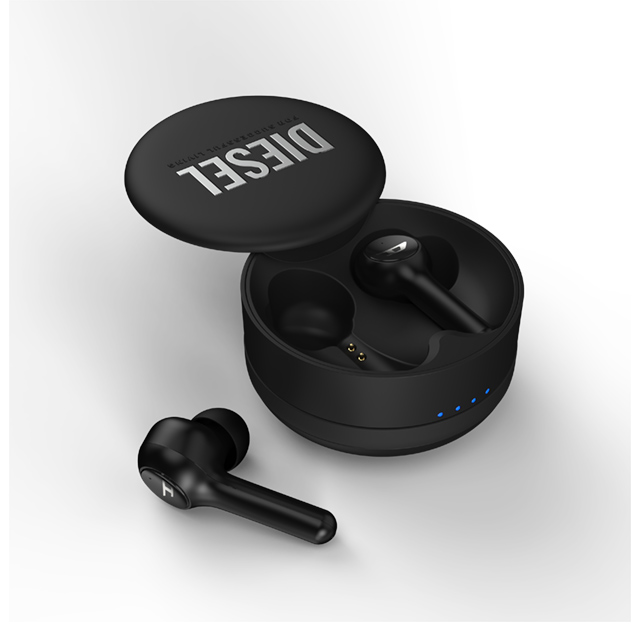 完全ワイヤレスイヤホン】True Wireless Earbuds (Black) DIESEL