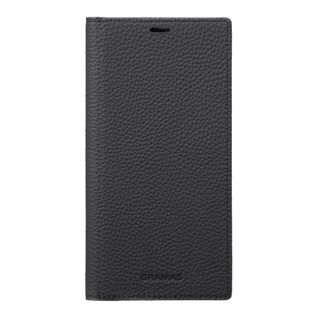 【iPhone13 Pro Max ケース】German Shrunken-calf Genuine Leather Book Case (Black)サブ画像