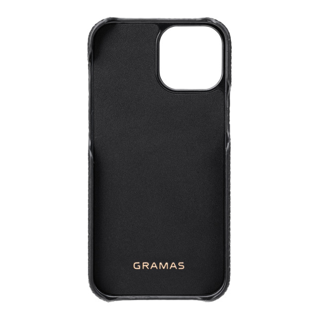 【iPhone13 mini/12 mini ケース】German Shrunken-calf Leather Shell Case (Navy)サブ画像