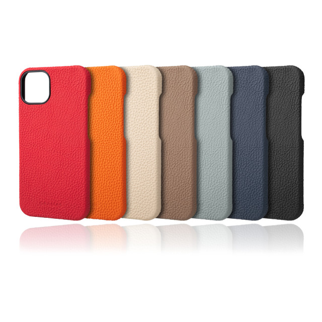 【iPhone13 ケース】German Shrunken-calf Leather Shell Case (Red)goods_nameサブ画像