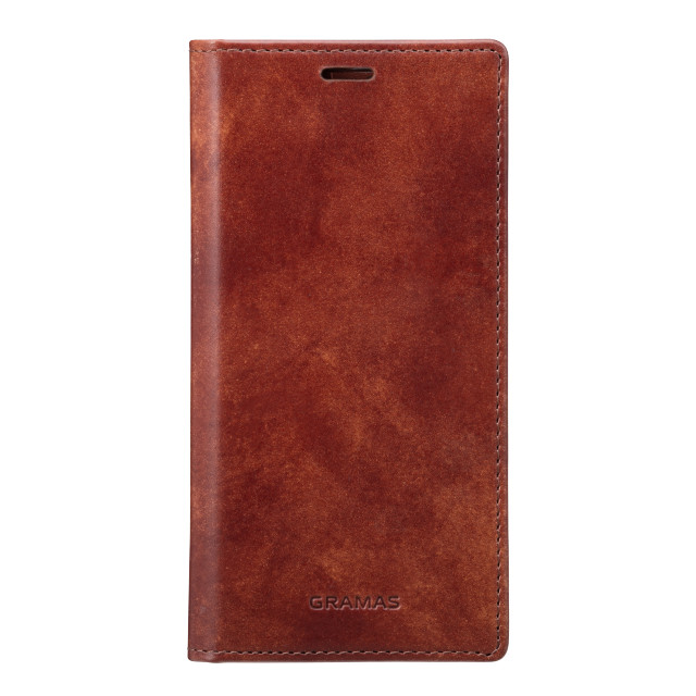 【iPhone13 mini/12 mini ケース】Museum-calf Genuine Leather Book Case (Brown)サブ画像