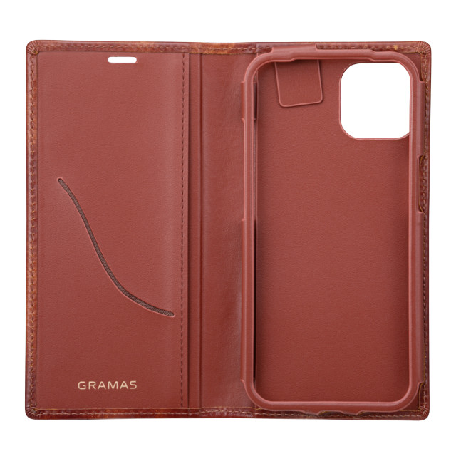 【iPhone13 ケース】Museum-calf Genuine Leather Book Case (Brown)goods_nameサブ画像