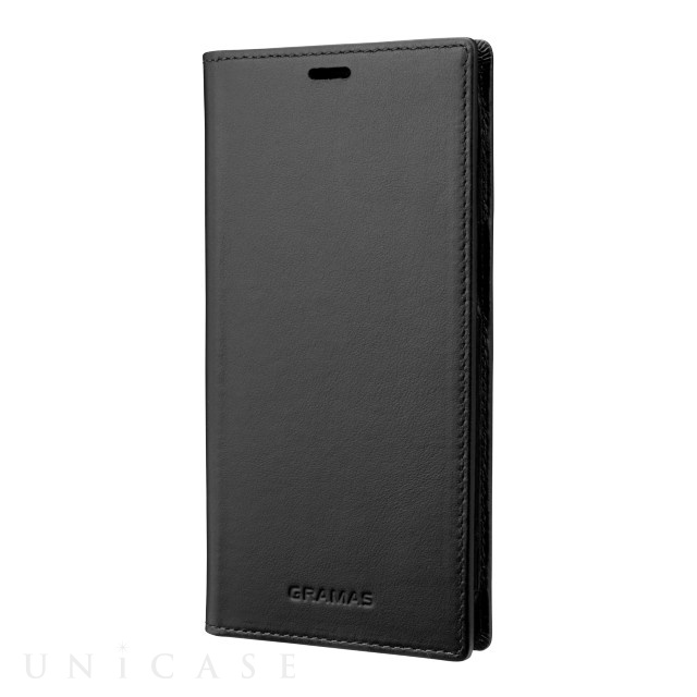 【iPhone13 ケース】Italian Genuine Leather Book Case (Black)