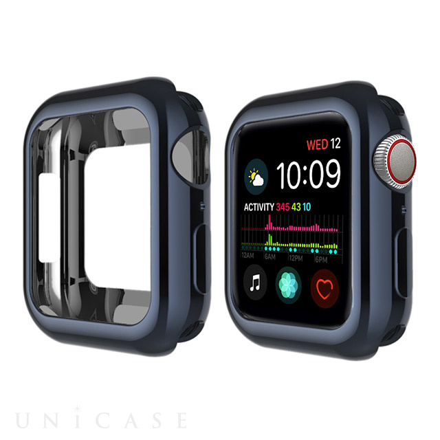 【Apple Watch ケース 44mm】TPUカバー メタリック (グレー) for Apple Watch SE(第2/1世代)/Series6/5/4