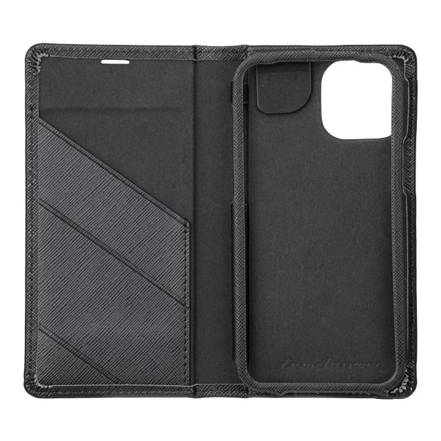 【iPhone13 mini/12 mini ケース】“EURO Passione” PU Leather Book Case (Black)goods_nameサブ画像