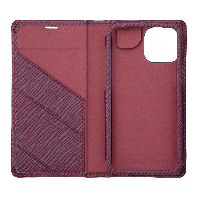 【iPhone13 mini/12 mini ケース】“EURO Passione” PU Leather Book Case (Bordeaux)goods_nameサブ画像