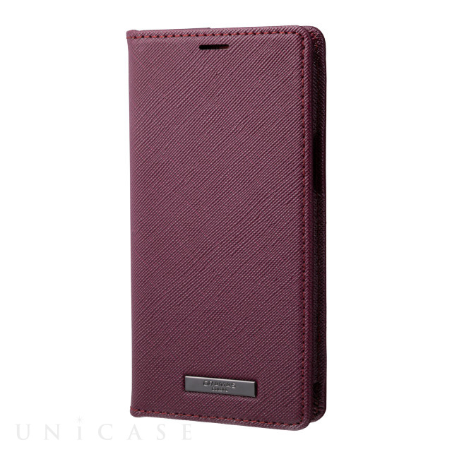 【iPhone13 mini/12 mini ケース】“EURO Passione” PU Leather Book Case (Bordeaux)