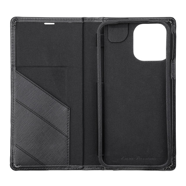 【iPhone13 Pro Max ケース】“EURO Passione” PU Leather Book Case (Black)サブ画像