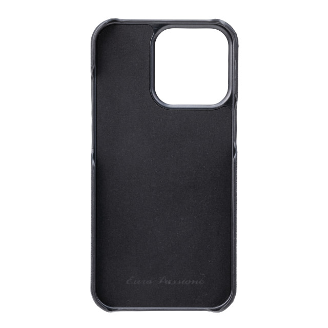 【iPhone13 Pro ケース】“EURO Passione” PU Leather Shell Case (Black)goods_nameサブ画像