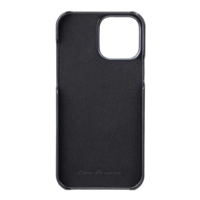 【iPhone13 Pro Max ケース】“EURO Passione” PU Leather Shell Case (Black)goods_nameサブ画像