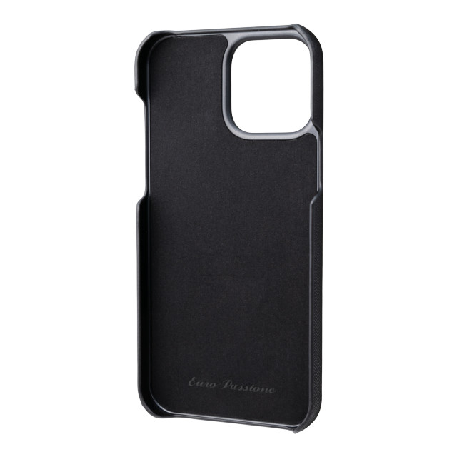 【iPhone13 Pro Max ケース】“EURO Passione” PU Leather Shell Case (Black)サブ画像