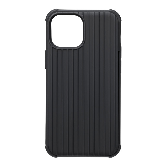 【iPhone13 mini/12 mini ケース】”Rib-Slide” Hybrid Shell Case (Black)サブ画像