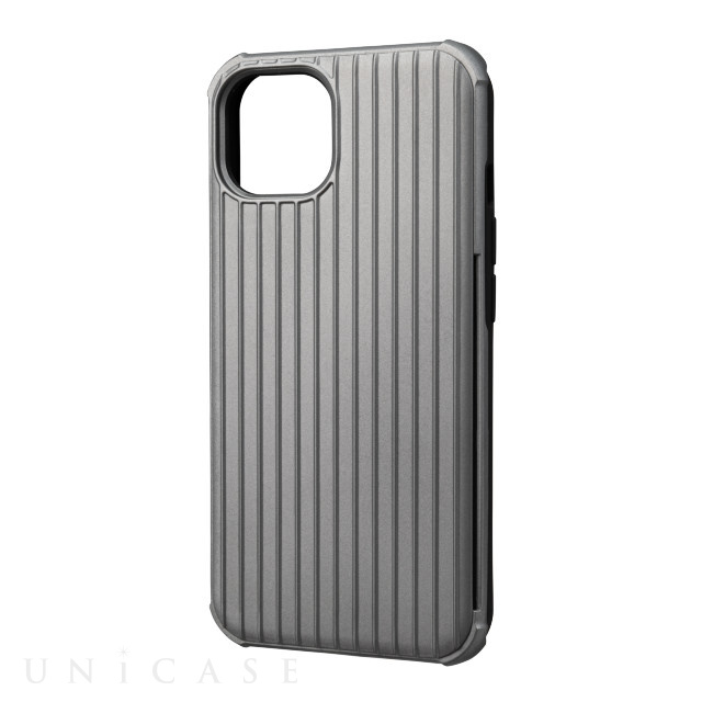 【iPhone13 ケース】”Rib-Slide” Hybrid Shell Case (Gray)